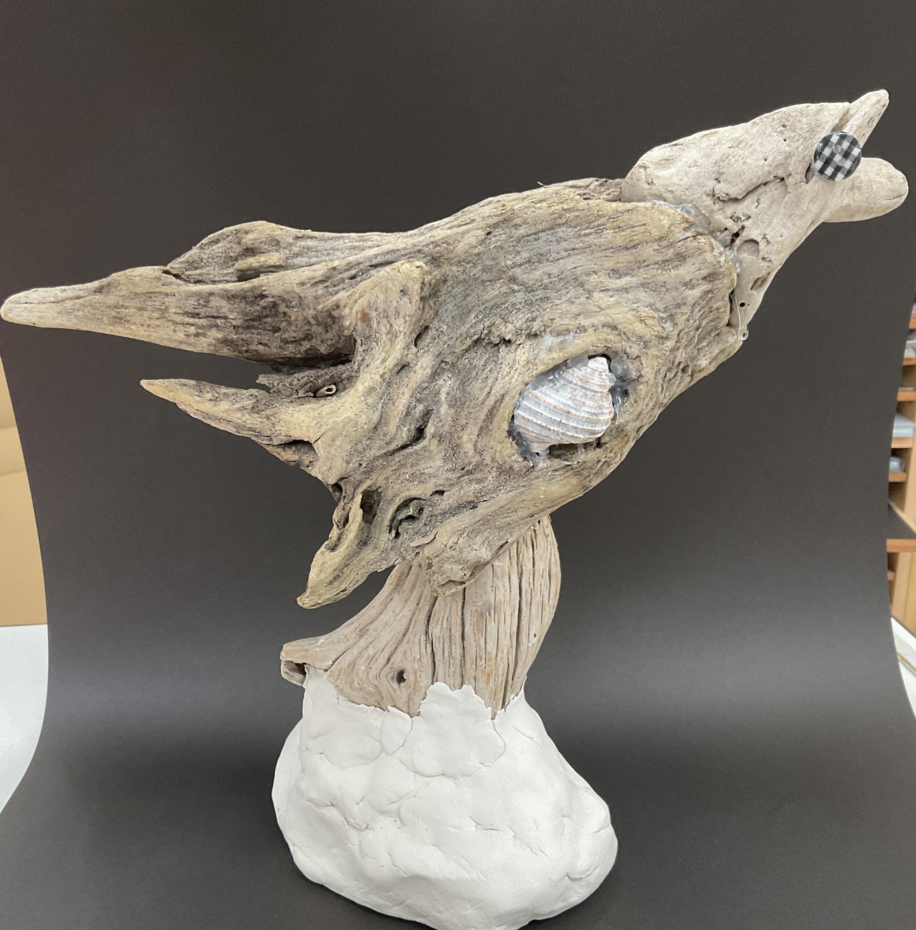 中１年　天野仁歌　「墜ちた漆黒飛ばないカラス」