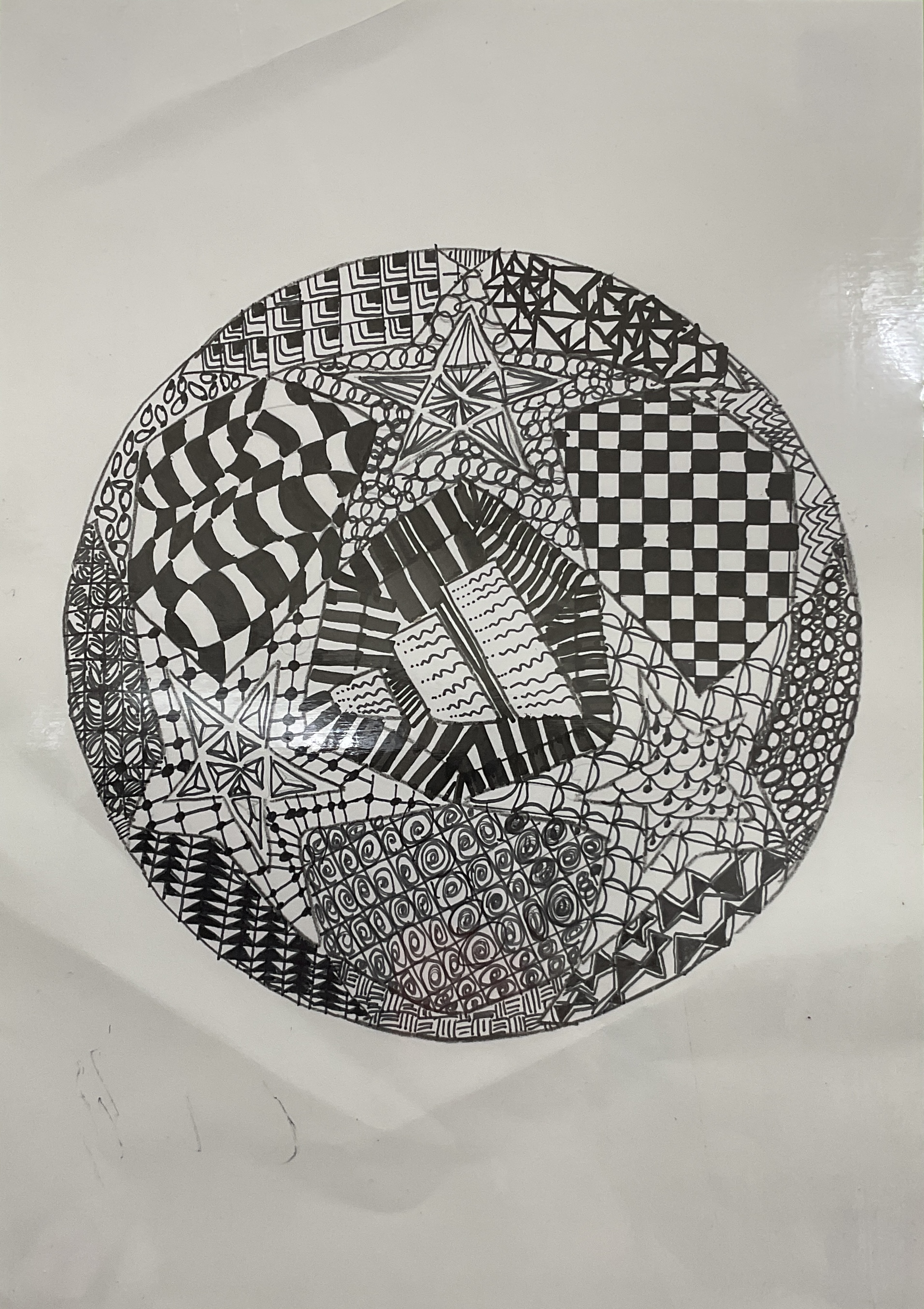 高２年　新開宥斗　ゼンタングル