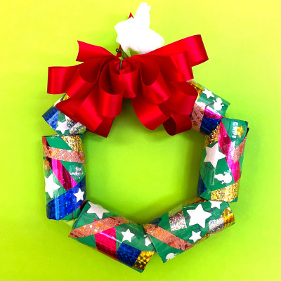 中１年　河野恭介　「きらきら華やぐクリスマスリース」